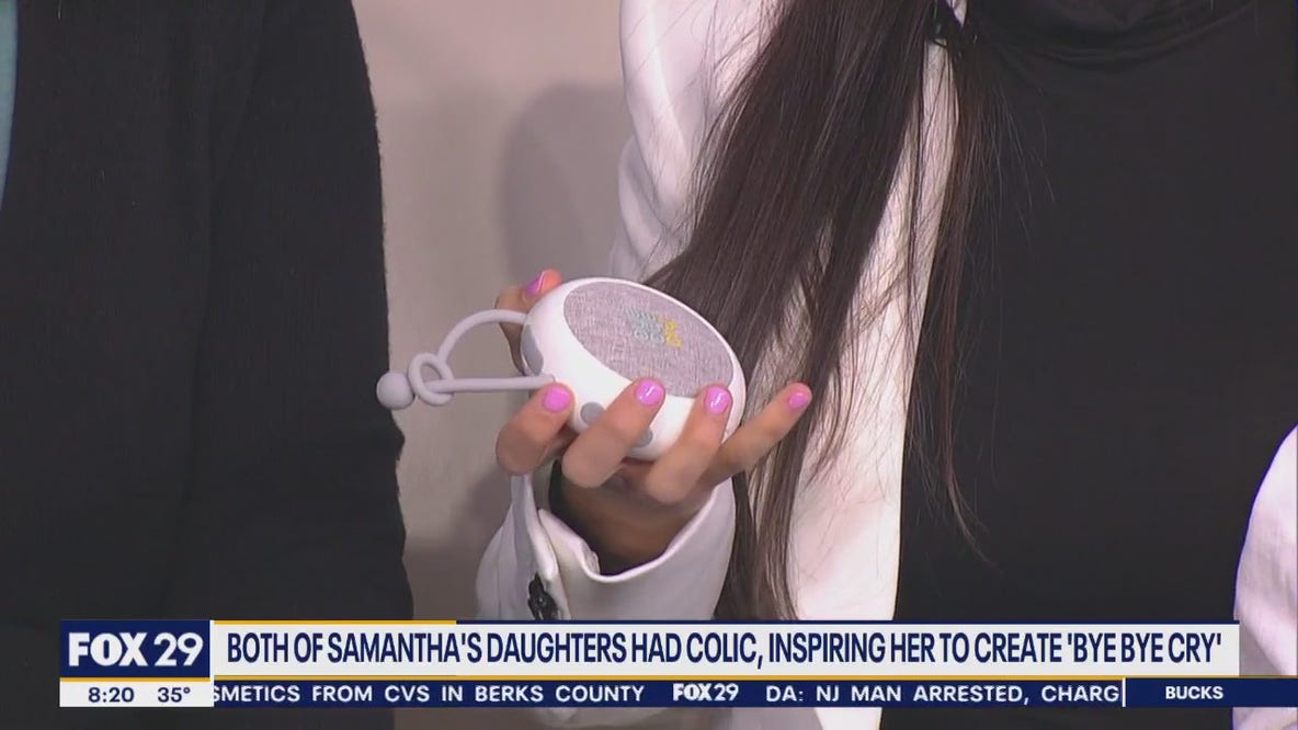 'Bye Bye Cry': Local mother creates noise machine to help fight colic